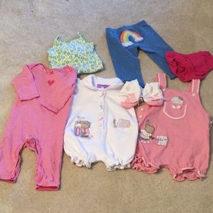 Baby girl bundle 7 pc, 6-12 Months super cute